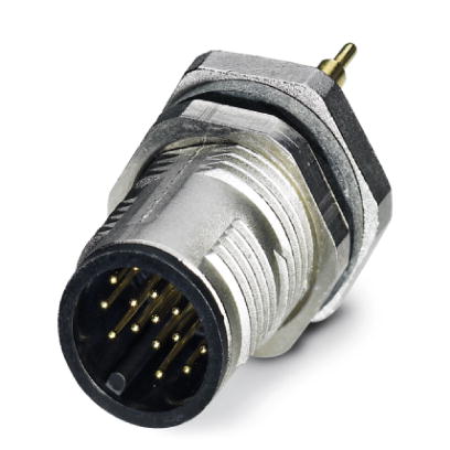 Phoenix Contact M12 Receptacle; SACC-DSI-MS-17CON-M12 SCO SH; Male; 17-Pin; A - Standard Key; Rear Mount; PCB